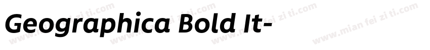Geographica Bold It字体转换